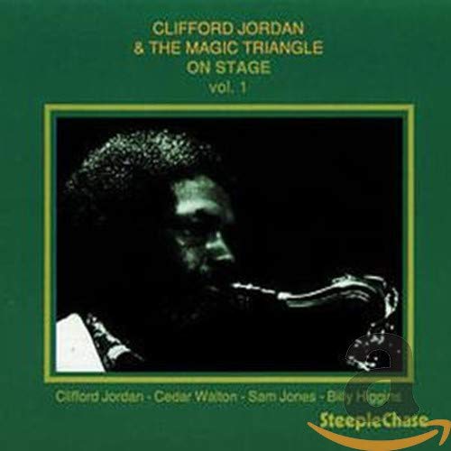 CD cover for Clifford Jordan's "On Stage Vol. 1" featuring a musician.