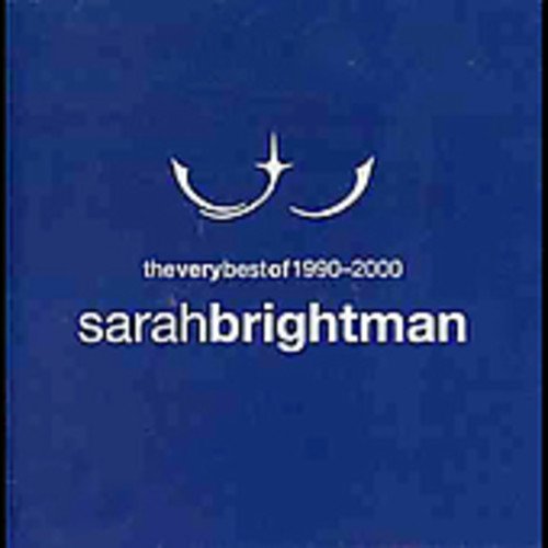 "Blue CD cover with 'sarahbrightman' text and Amazon logo in the bottom right corner."