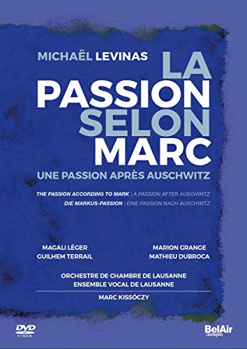 DVD cover for "Passion According To Mark Lausanne Kisso," blue and white text.