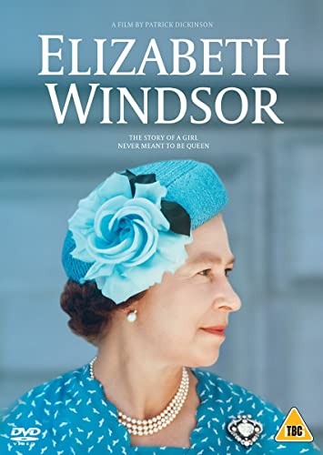 DVD cover featuring a portrait of Queen Elizabeth II in blue.