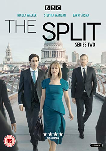 DVD cover for "The Split" series two, featuring three people and London skyline.