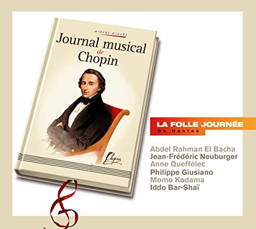 CD case featuring a portrait of Frédéric Chopin and musical notation.