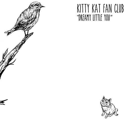 CD cover with sketched bird on a branch and small cat.