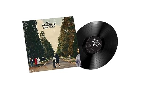 M Huncho My Neighbours Don't Know vinyl record sleeve and black vinyl disc.