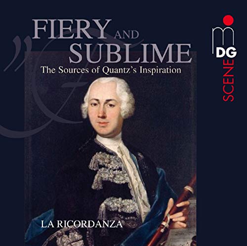 CD cover featuring a portrait of a man with a flute, titled “La Ricordanza.”