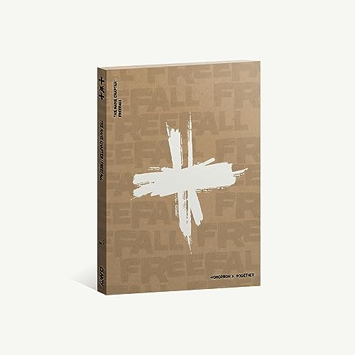 Tan CD case with white brushstroke and repeated "FREEFALL" text.