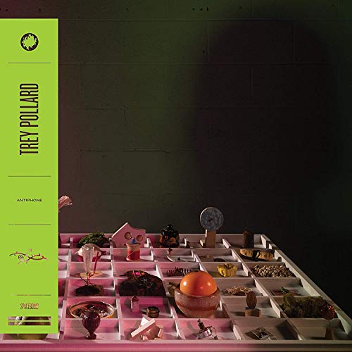The image shows a vinyl record cover with a grid of objects.