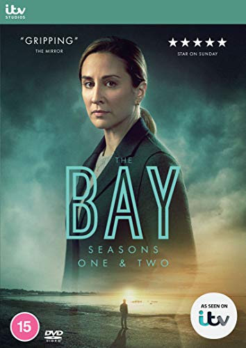 DVD cover for "The Bay" series 1-2, featuring a woman and coastline.