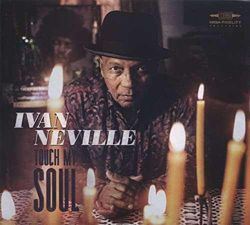 Ivan Neville album cover: portrait with candles, text “Touch My Soul”.
