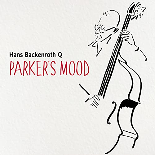 CD cover: stylized black and white drawing of a bassist.