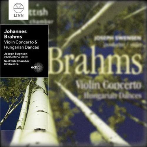 CD cover for Brahms’ Violin Concerto & Hungarian Dances by Scottish Chamber Orchestra.