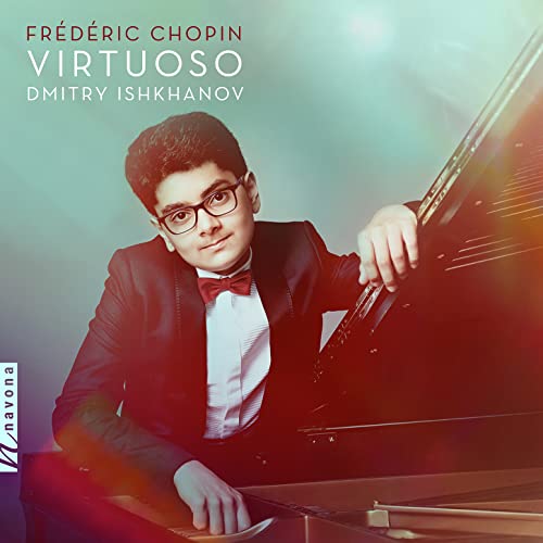 CD cover featuring young pianist Dmitry Ishkhanov in a suit.