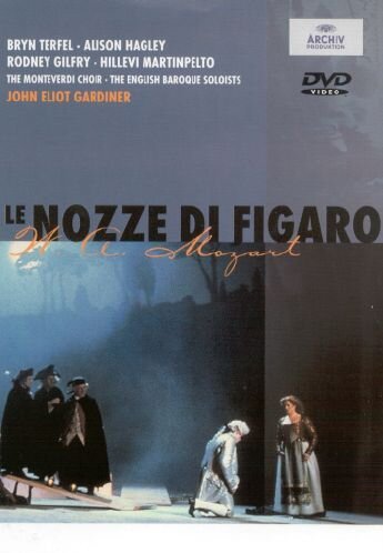 DVD cover for Mozart's "Le Nozze di Figaro" with opera scene and cast names.