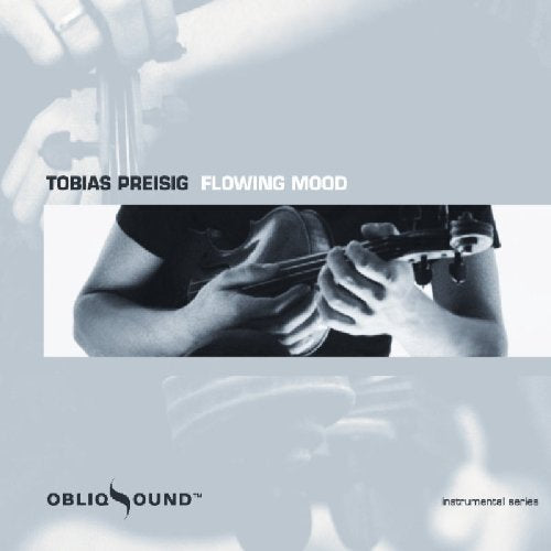 "CD cover with person playing violin, light green background, and Oblio Sound logo."