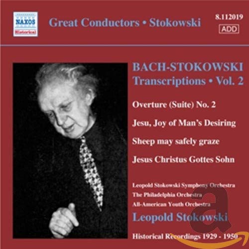CD cover featuring Leopold Stokowski, conductor, with track listing details.