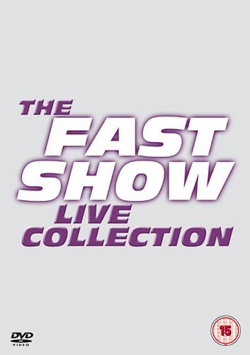 DVD cover for "The Fast Show Live Collection" with purple text.