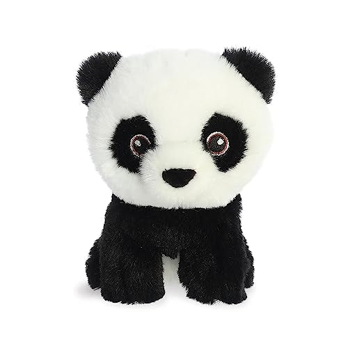 AURORA, 35070, Eco Nation Mini Panda, 5In, Soft Toy, Black & White