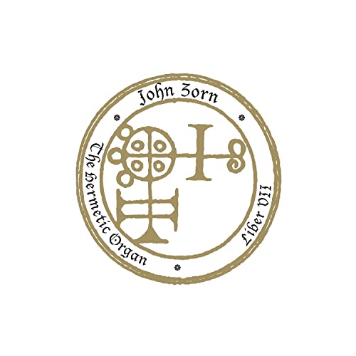Circular album cover for John Zorn’s “The Hermetic Organ Vol. 9.”