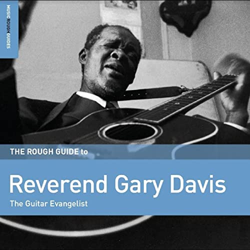 Reverend Gary Davis album cover featuring a black and white portrait of the musician.
