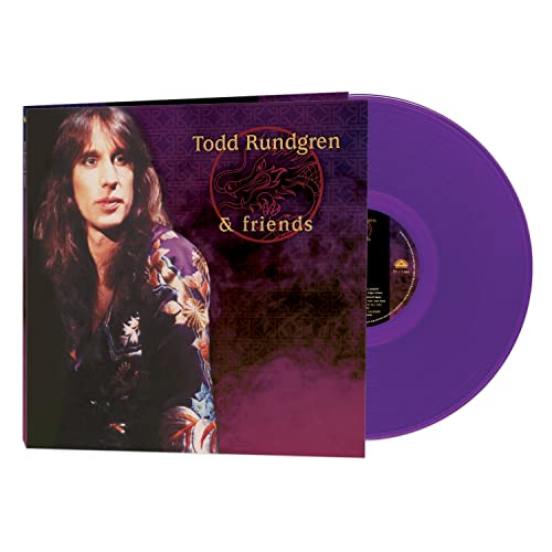 Todd Rundgren album cover and purple vinyl record displayed together.