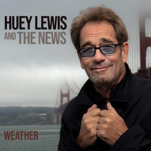 Huey Lewis portrait with the Golden Gate Bridge in the background.
