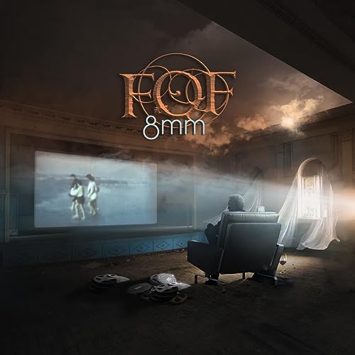 CD cover for “8mm” by Fish On Friday, showing a cinematic scene.