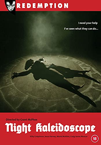 DVD cover for "Night Kaleidoscope" featuring a silhouetted figure in a circle.