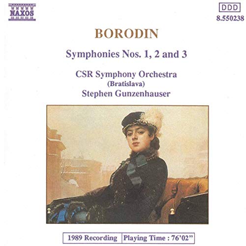 CD cover for Borodin symphonies featuring a portrait of a woman.