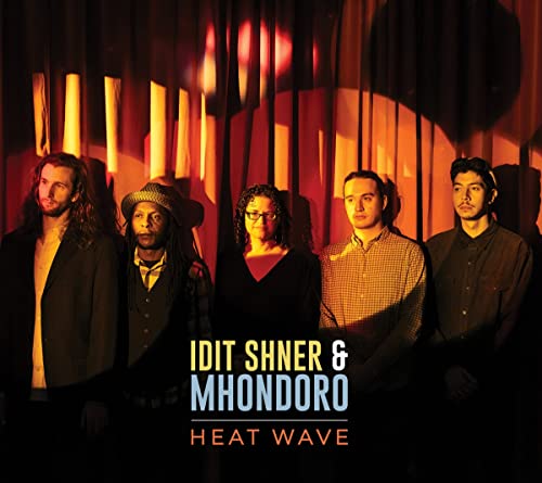 CD cover featuring a band of five people against an abstract background.