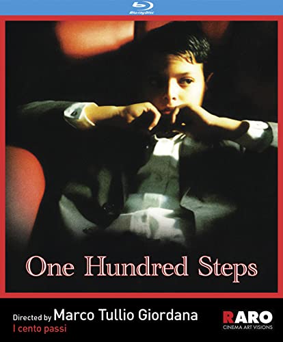 Blu-ray cover for "One Hundred Steps" featuring a young boy in a suit.