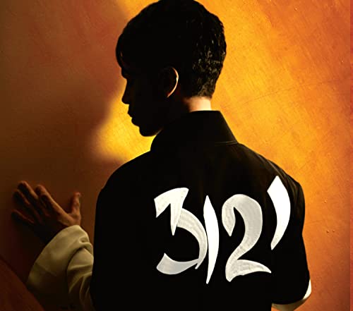 Prince album cover, showing the back of a man with "3121" on his jacket.