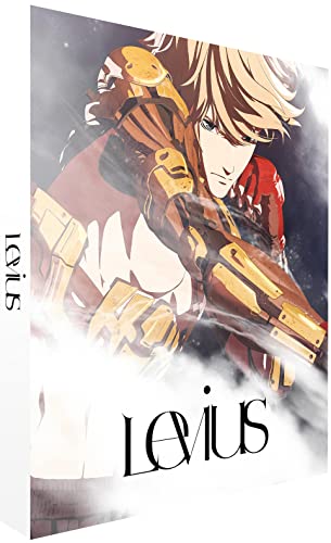 Anime character in mechanical armor on a Blu-ray case cover.