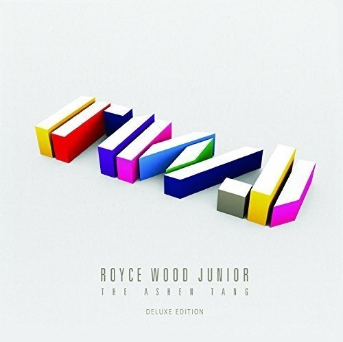 Album cover for Royce Wood Junior’s “The Ashen Tang (Deluxe)” with colorful blocks.