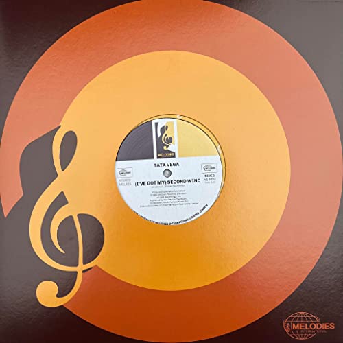 Vinyl record label for Tata Vega’s “I’ve Got My Second Wind.”