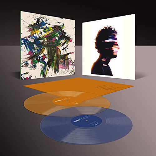 Martin Gore album with colorful abstract cover art and translucent vinyl records.