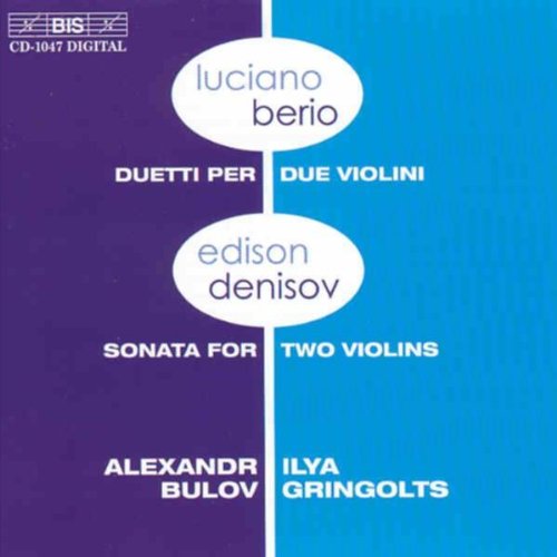 CD cover for "Duetti Per Due Violini" by Bulov and Gringolts.