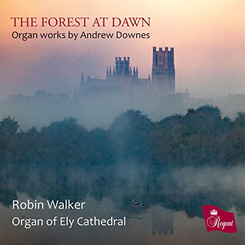 CD cover: misty cathedral silhouetted against a dawn sky, text overlay.
