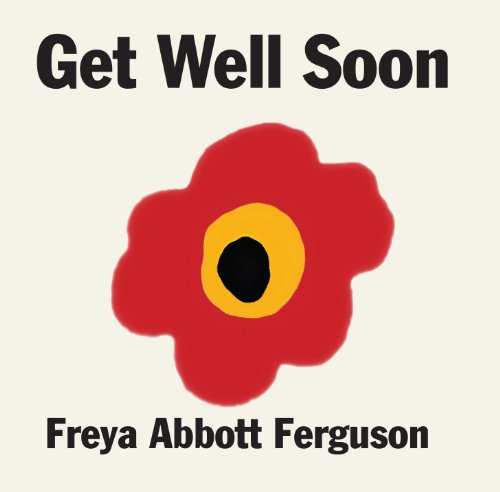 Album cover with red flower graphic and "Get Well Soon" text on beige background.