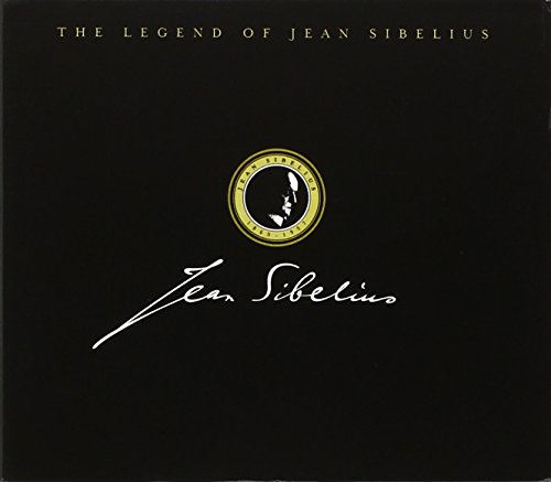 Black CD cover with gold text and Jean Sibelius' signature.