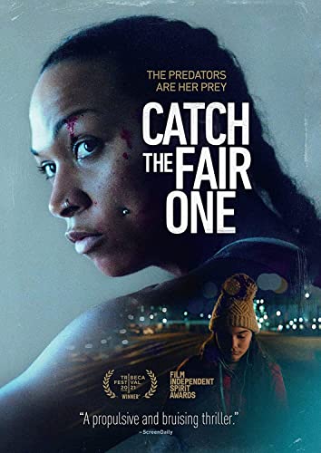 DVD cover for “Catch The Fair One” featuring a woman with a bruised face.