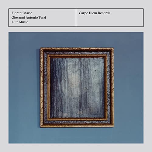 CD cover with ornate frame and abstract, textured dark center.