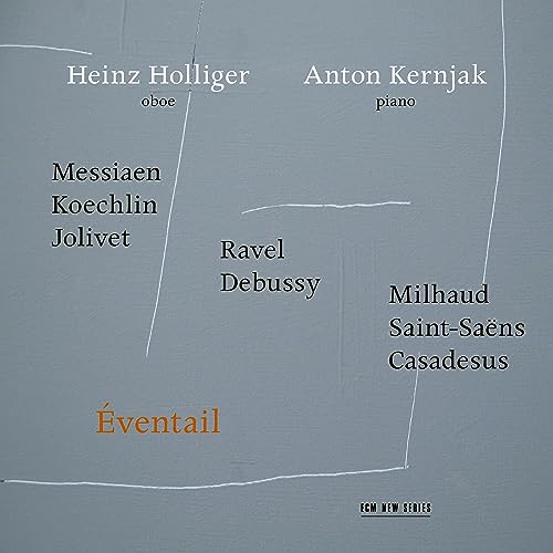 CD cover for "Eventail" by Holliger & Kernjak, listing composers.