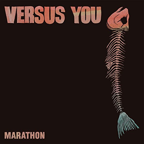 Black album cover with “Marathon” text and a fish skeleton illustration.