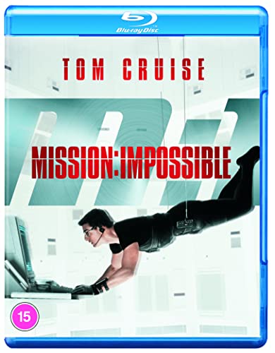 Mission: Impossible Blu-ray cover featuring Tom Cruise in a dramatic action pose.