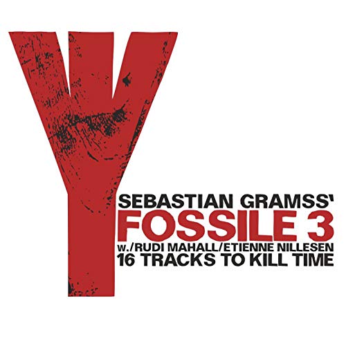 CD cover for Sebastian Gramss’ “16 Tracks To Kill Time” with red “Y” shape.