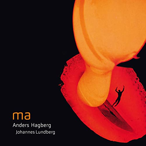 CD cover: abstract orange and red design with a tiny silhouetted figure.