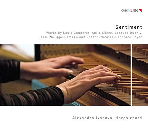 CD cover: hands playing a harpsichord, album title "Sentiment", artist Alexandra Ivanova.