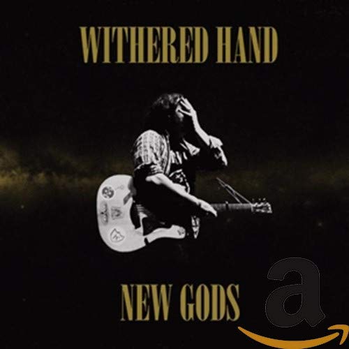 CD cover for Withered Hand’s “New Gods” featuring a distressed portrait.