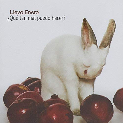 CD cover: white rabbit with red onions, light background.