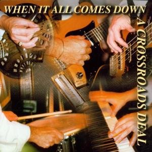 "CD cover featuring multiple hands playing stringed instruments with overlaid text."